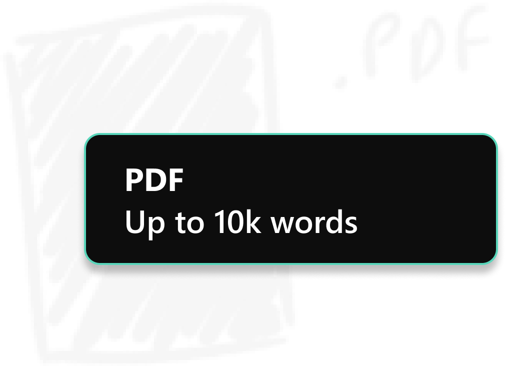 Create flashcards from your PDFs